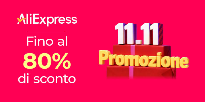 Singles’ Day AliExpress: sconti fino all’80%