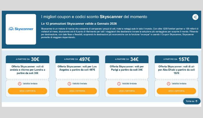 Offerta Skyscanner: voli A/R per Londra a partire da 30 euro
