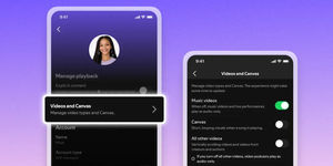 Controlli riproduzione video Spotify