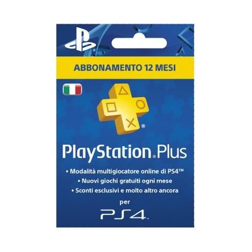 SONY PSN PS Plus Hanging Card 12 Mesi VIDEOGIOCO - Videogiochi - Mondadori  Store