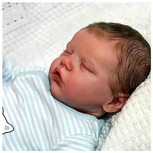 Tachan Bambola Corpo Morbido 40 Cm Con Vestito Grigio - Interattiva Con 12 Suoni Di Bambino - Sylvia's Baby Collection