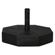 Artpuch 4 basi quadrate sfalsate in plastica per ombrellone da patio, base per ombrellone riempita di acqua/sabbia (79,8 kg, nero