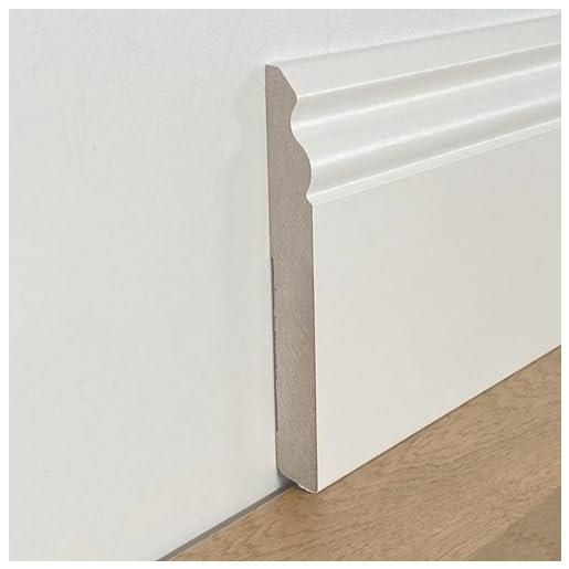 Battiscopa - Zoccolini In Legno Massello Alto Squadrato - 120x13mm - Foto 8