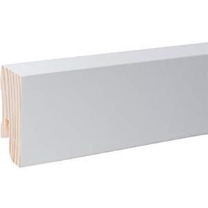 Battiscopa In Legno Massello Ayous - Zoccolino Gran Ducale Laccato Bianco, Misura 100x13 Cm - Foto 8