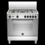 Cucina A Gas Bianca 4 fuochi e forno a gas La Germania S640 21 W