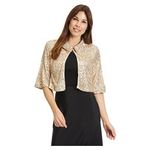 Blazer oro donna