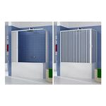 Box per vasca da bagno 2 lati