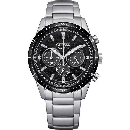 Citizen CA0780-87X Orologio Uomo Eco-Drive Cronografo Al Quarzo - Quadrante Multicolore, Cinturino Acciaio, Vetro Minerale
