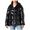 Caban nero donna