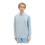 Camicia a righe blu uomo