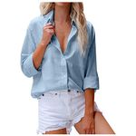 Camicia azzurra donna