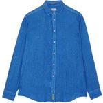 Camicia blu elettrico uomo