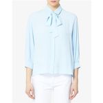 Camicia celeste donna
