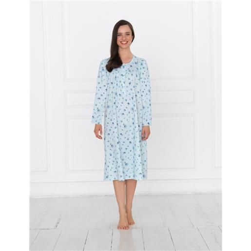WUWUSKY Camicia Da Notte Donna Maniche Corte In Cotone Morbido, Righe Lunga Con Tasche, Abito Loungewear Per Gravidanza