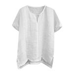Camicia lino bianca uomo