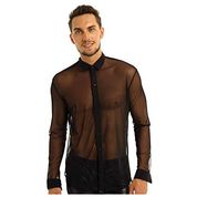 HOTSO Crop Top Ragazza Maglia Trasparente Donna a Manica Corte