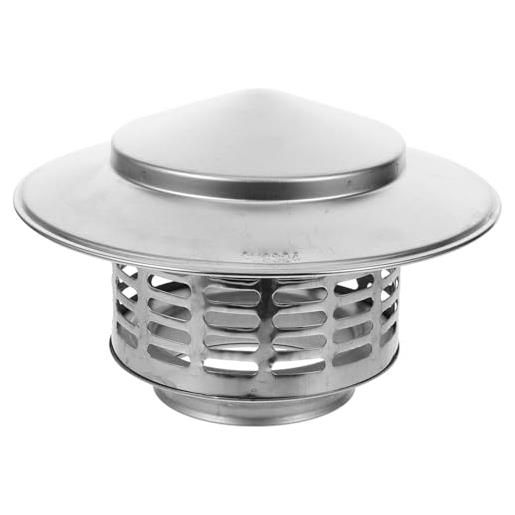 Cappello Per Camino In Acciaio Inox – Copricamino A Cono Per Tubi Da 6 A 11,5 Cm, Resistente A Pioggia E Vento, Con Guanti Inclusi