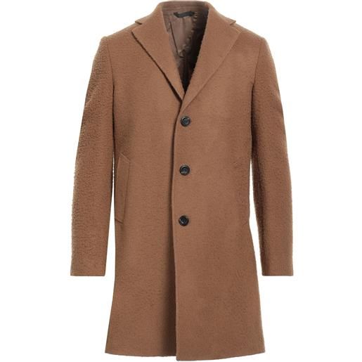 Maiyifu-GJ Trench da uomo di media lunghezza con risvolto a 2 bottoni Cappotto da lavoro monopetto in misto lana top cappotti da pisello, Blu scuro 1, S