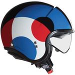 Casco jet nero lucido