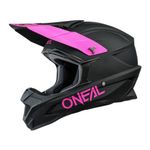 Casco motocross rosa
