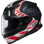 Casco rosso e nero