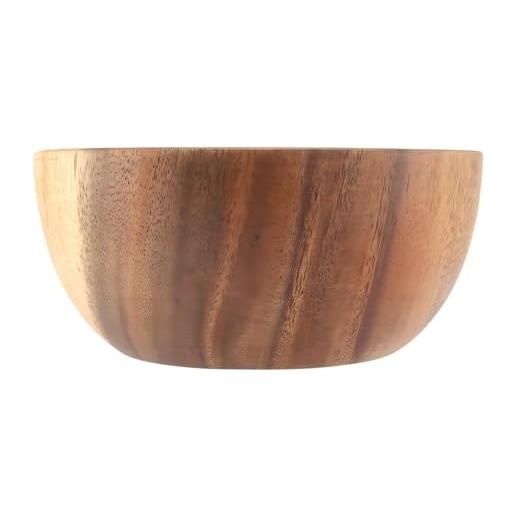Ciotola Decorativa In Legno Di Mango Intagliata A Mano - 33 Cm - Design Con Rami E Foglie - Centro Tavola Rustico - 5