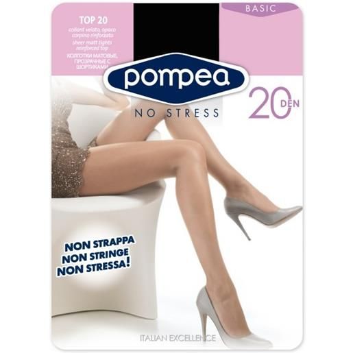 Calze A Rete Color Carne Collant Donna POMPEA 40 Denari Velati