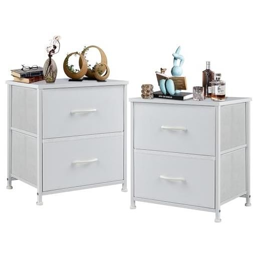 Relaxdays Comodino Industriale Con Scomparto E Ripiano – 58x40x40 Cm In Legno E Metallo Nero
