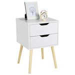 Comodino bianco shabby