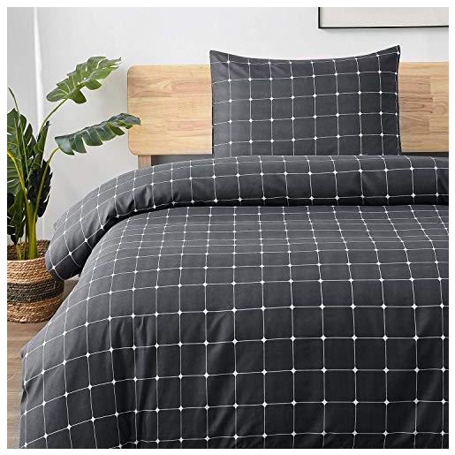 Set copripiumino da 155 x 220 cm, motivo cavalli, con chiusura lampo