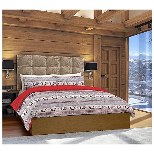 Bedla Copripiuino per letto singolo (200 x 140 c), reversibile (2