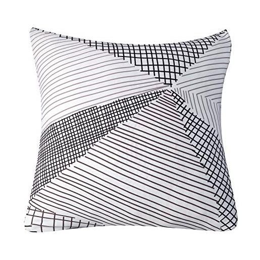 Newliky Set di 2 Federe Cuscini Divano 30x50 cm Boho Geometrico Copricuscino con Nappe in Cotone e Lino Decorativi Moderni Elegante Copri Cuscini per Divano Camera da Letto Marrone e Beige