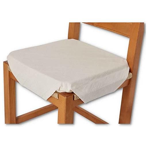 Set 2 Cuscini Sedia Sorrento - Stampa Digitale, 40x40cm, Con Lacci, Giallo - Foto 10