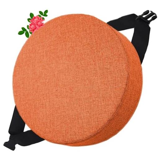 Set Di 6 Cuscini Rotondi Bicolori Diametro 40 Cm - Design Moderno In Tessuto Stampato E Tinta Unita - Foto 6