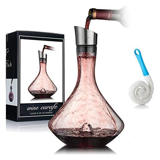 Set Decanter Per Vino Con Raffreddatore In Acciaio - 2 Pezzi Con Aeratore | Ideale Per Regali - Foto 4