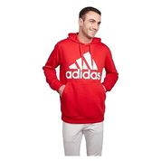 Felpa Adidas rossa uomo