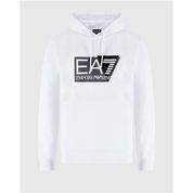 Felpa bianca uomo con cappuccio