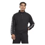 Felpa nera uomo zip