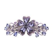 Fermaglio Per Capelli Da Sposa Con Zirconi – Accessorio Per Capelli A Forma Di Pettinino – Gioiello Per Matrimonio, Festa E Cerimonia – Modello 3