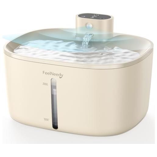 Fontana Per Gatti Senza Fili FEELNEEDY 4L Pro - Sensore Di Movimento, Batteria 4000mAh, Pompa Potenziata, Senza BPA, Silenziosa - Foto 7