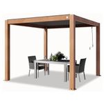 Gazebo in legno con tetto