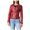 Giacca pelle rossa donna