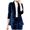 Giacca velluto blu donna