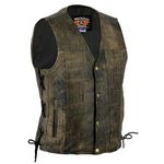 Gilet pelle moto