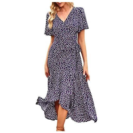 shownicer Gonna Donna Elegante in Pizzo Gonna Lunga in Tulle Vita Alta Elastica A-Linea Gonna da Spiaggia Casual A Beige S