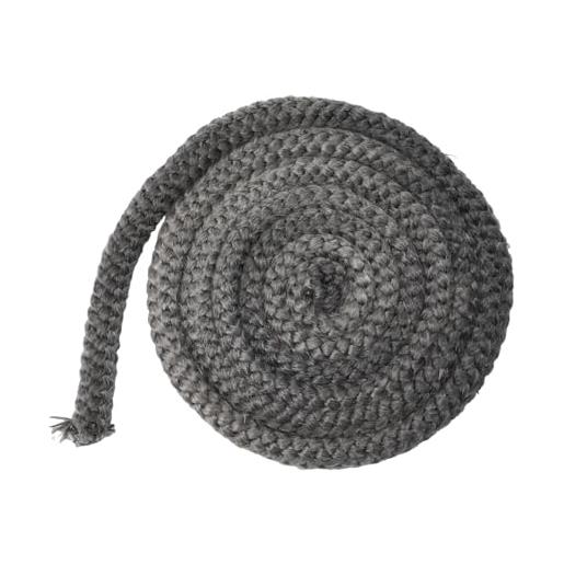 1 Pezzi Guarnizione Stufa a Legna Guarnizione Camino Guarnizione Vetro Stufa a Pellet Corda per Camino Guarnizione Stufa a Pellet 10mm x 3M 4 Nastro per Giunti