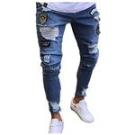 Jeans skinny uomo strappati