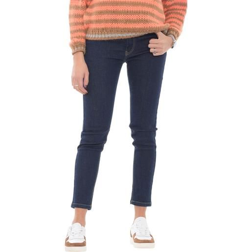 Pantaloni da donna a vita alta: jeans da donna a vita alta, skinny, eleganti, a matita, con cerniera, in tinta unita, slim fit, in denim, per il tempo libero, morbidi pantaloni in
