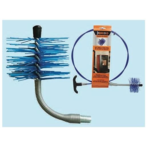 Kit Pulizia Camini E Stufe A Pellet - Spazzola 100mm Con Aste Flessibili, 6 Metri Per Pulizia Profonda - Foto 6