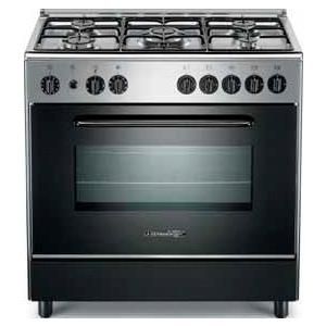 Cucina A Gas Bianca 4 fuochi e forno a gas La Germania S640 21 W